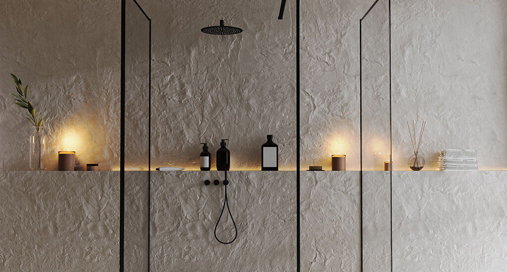 modern 3x5 walk in shower