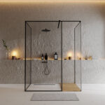 modern 3x5 walk in shower