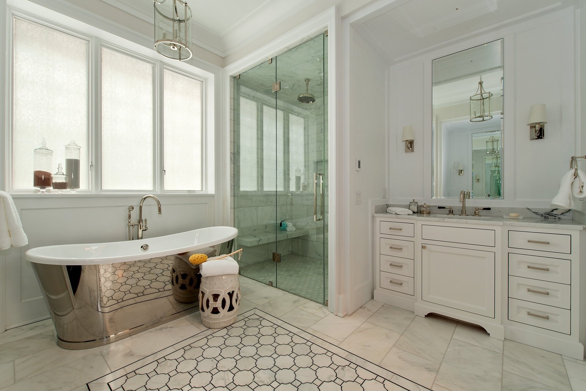 bathtub shield glass modern bathroom
