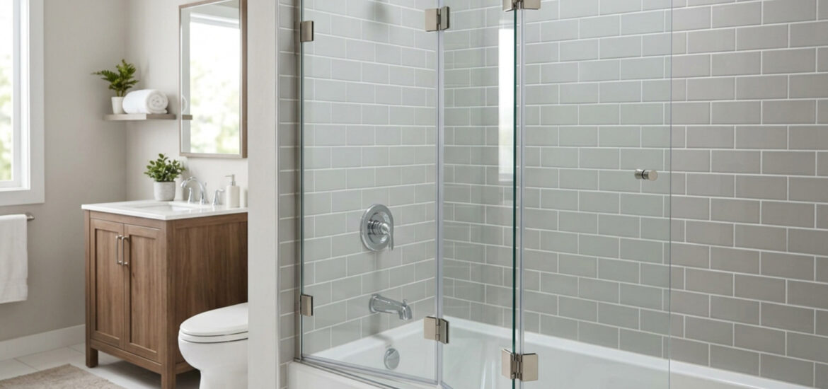 bifold tub enclosure