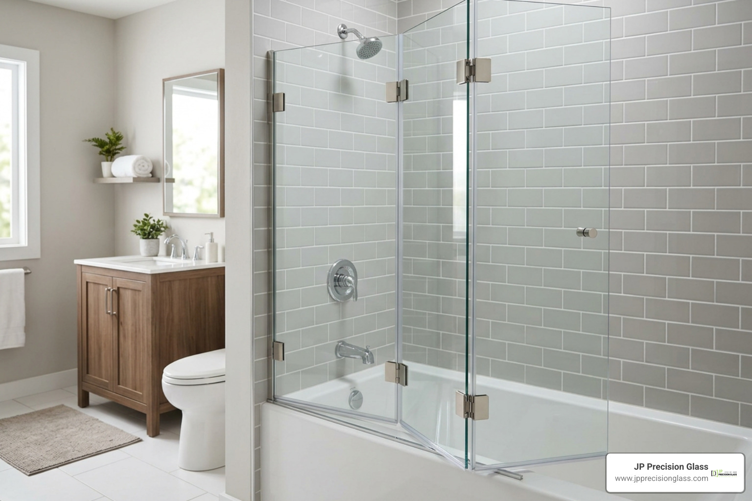bifold tub enclosure